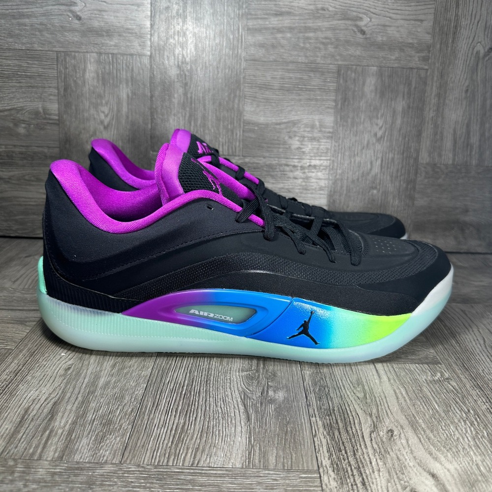 Jordan Zion 4 Noah Basketball Shoes Mens 13 Black Purple Gradient NEW FB1802-401